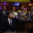 Niels Olsen, Presidente de la Asamblea Nacional durante la posesión de Daniel Noboa.