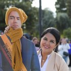 En las afueras de la Asamblea Nacional se reunieron simpatizantes de Daniel Noboa.