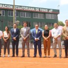 La nueva directiva de la Federación Ecuatoriana de Tenis.