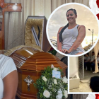 En la sala de la casa de la familia Zambrano, en la ciudadela Divino Niño, amigos, vecinos y conocidos acompañaron a los deudos.