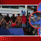 Las evidencias encontradas en poder de los cinco detenidos.