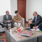 Vladimir Sprinchan y la Canciller de Ecuador, Gabriela Sommerfeld