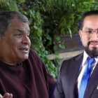 Rafael Correa, líder de la RC, se enfrenta a Sergio Peña, asambleísta.