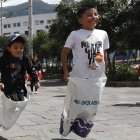 Algunos infantes se divirtieron con juegos tradicionales que nunca habían realizado en corta edad.