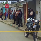 La escena del crimen en Esmeraldas, donde le quitaron la vida a un hombre.