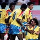 Parte de los integrantes de la selección ecuatoriana en 1993.
