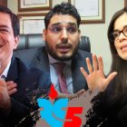 De izquierda a derecha: Andrés Arauz, excandidato presidencial y secretario general de RC5, Raúl González, Exsuperintendente de Bancos y Esther Cuesta, exasambleísta de la Revolución Ciudadana.
