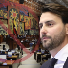 Niels Olsen fue apelado por el correísmo, pero retomó el control del hemiciclo tras no prosperar la moción.