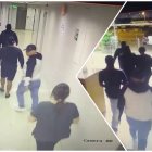 El hecho quedó captado en cámaras de seguridad del lugar.