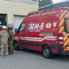 Bomberos llegaron a atender la emergencia. Se reportó un herido.