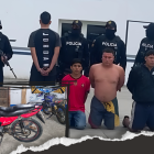 Los tres detenidos fueron presentados ante las autoridades