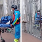 La jove fue trasladada a una casa de salud.