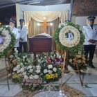 Así fue el sepelio del agente Wilmer Alexander León Tenecota.