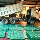 La droga y el camión fueron llevadas a la comandancia de policía de Tena.