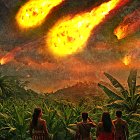 Los pobladores dijeron haber visto bolas de fuego cayendo desde el cielo.