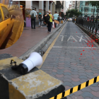 Así lucía el lugar de la estación de la cooperativa a la que pertenecía Edgar Freire.