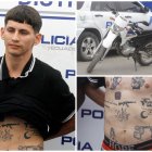 El sujeto fue capturado mientras iba en una moto con otro individuo.