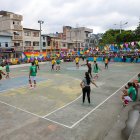 Los encuentros futbolísticos estuvieron reñidos y llenos de emoción. 10 equipos participaron.