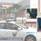EXTRA corroboró que dos guardias de seguridad se encontraban en la entrada vehicular del hospital.