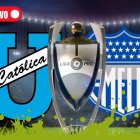 Universidad Católica recibe a Emelec por su partido postergado de la fecha 16 del campeonato ecuatoriano de fútbol.