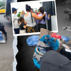 El padre fue a retirar a sus hijos de la escuela. Al dirigirse a casa ocurrió la desgracia.