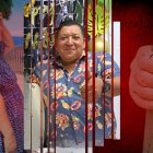 La hermana de Óscar Delgado acudió a la morgue para retirar su cuerpo.