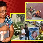 Lidia Párraga abraza con fuerza la fotografía de su hija fallecida, Ericka Vera Párraga.