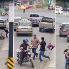 El robo habría sucedido en la avenida principal del cantón Durán, junto a una entidad financiera.