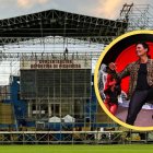 Esta semana se inició el montaje para el espectáculo de Chayanne.