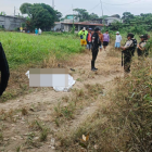 Así encontraron el cuerpo de Ángel Ricardo Muñoz Cerezo.