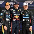 Lando Norris (i) figuró entre los mejores de Silverstone desde las pruebas y entenamientos. En la foto, durante la clasificación.