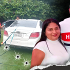 La pareja llegaba a su casa y al estacionar, un sujeto disparó un arma de fuego contra ellos.