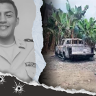 Entre plantaciones de banano hallaron el automotor que posiblemente fue usado en el crimen del policía en Pasaje