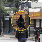 Un guardia armado con fusil recibe ahora a los comensales en el Rukito de Urdesa.