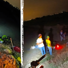 Los agentes creen que a los dos hombres les habrían cerrado el paso y disparado.