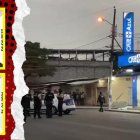 Los cuerpos quedaron tendidos sobre la vereda.