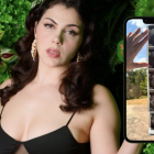 Valentina Nappi mostró una foto de una ecografía.