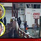 Los cuerpos guardias asesinados quedaron, uno en el cuarto de máquinas y el otro sobre el piso de la embarcación.