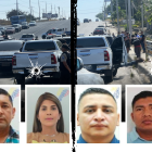 Los la vía a la parroquia San Mateo, en Manta, provincia de Manabí