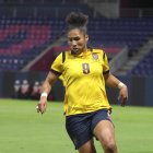 Nayely Bolaños, delantera ecuatoriana.