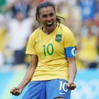 Marta a sus 39 años sigue derrochado clase con la selección de Brasil.