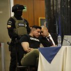 Daniel Salcedo durante su comparecencia en la comisión de fiscalización de la Asamblea Nacional de Ecuador.