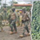 La toma aérea hecha por las autoridades en Arajuno, Pastaza.
