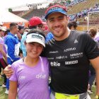 María José y Pablo durante una de las últimas pruebas 
en las que compitieron.