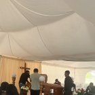 Los parientes de Danilo Mejía lo velaron en la misma parroquia donde ocurrió el crimen.