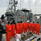 Los detenidos en Manta por narcotráfico.