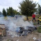 Entre los escombros fue encontrado el cuerpo sin vida de la persona de la tercera edad.