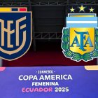 Ecuador juega ante Argentina en el estadio Banco Guayaquil.