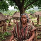 Representación de la probable apariencia de uno de los pueblos originarios del Guayas.