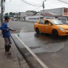 El sitio en donde se produjo el crimen fue limpiado este viernes.